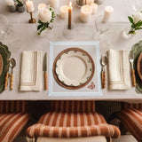 dinner napkin at table