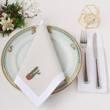 dinner napkin on plate