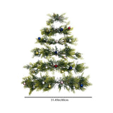 diy christmas wall tree size chart
