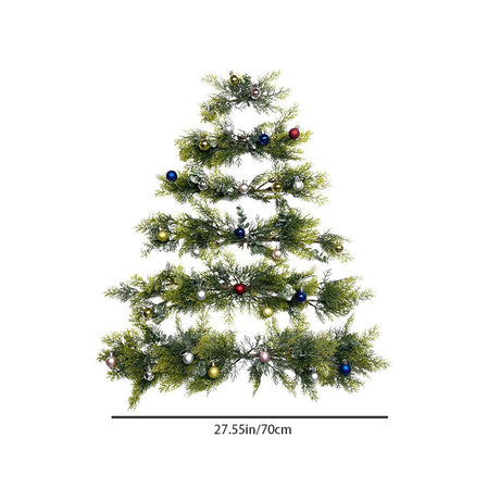 diy christmas wall tree size chart
