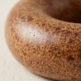 donut vase glazed texture detail