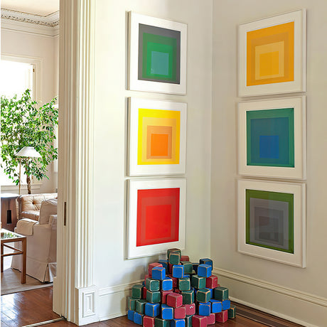 dopamine style gallery wall set canvas artwork 
