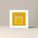 dopamine style gallery wall set canvas artwork Deep Yellow&Bright Yellow