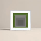 dopamine style gallery wall set canvas artwork Grey&Dark Green