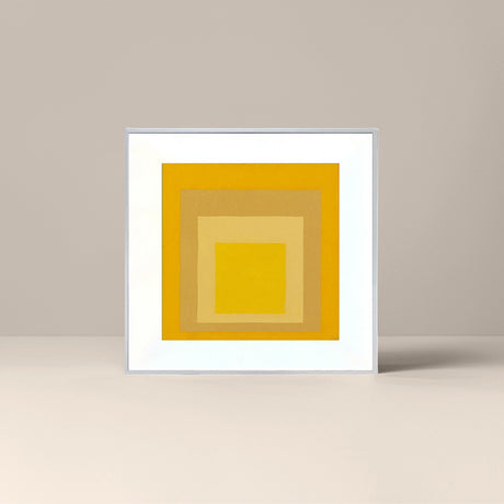 dopamine style gallery wall set canvas artwork deep yellow&bright yellow