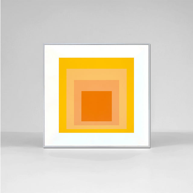 dopamine style gallery wall set canvas artwork orange&bright yellow