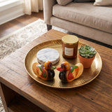 duck statue tray table setup
