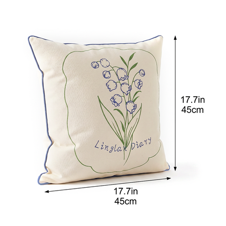 embroidered pillow dimensions size chart