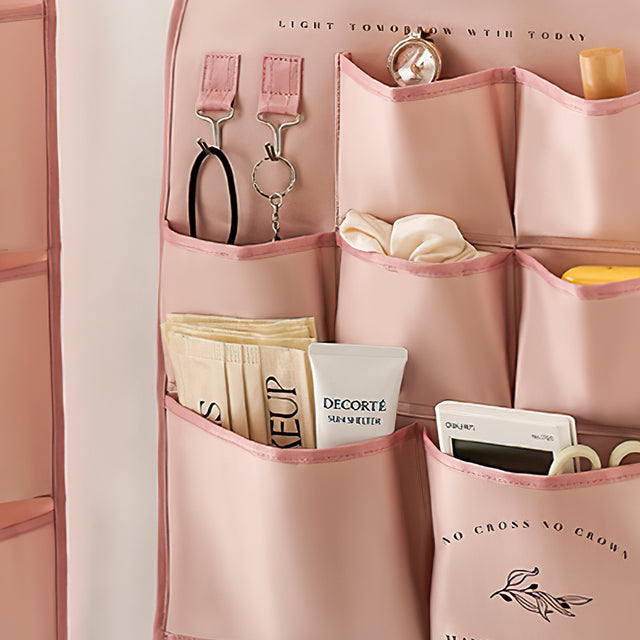 fabric wall-mounted storage bag details