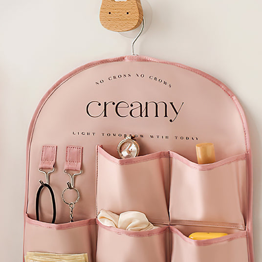 fabric wall-mounted storage bag details