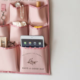 fabric wall-mounted storage bag details