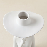 figure vase hat opening top view