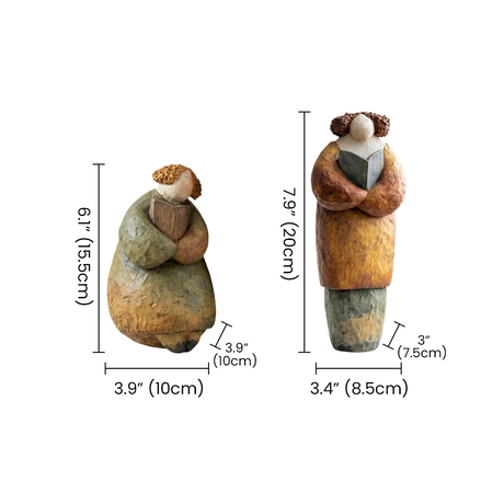 figurines dimensions measurement diagram