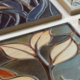 french retro bathroom enamel relief wall tile details