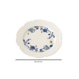 french vintage floral embossed plate size chart
