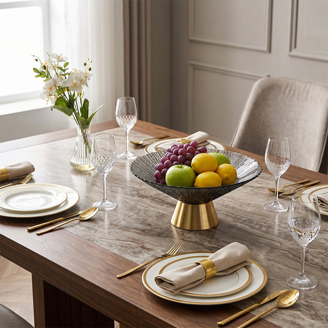 fruit bowl on dining table
