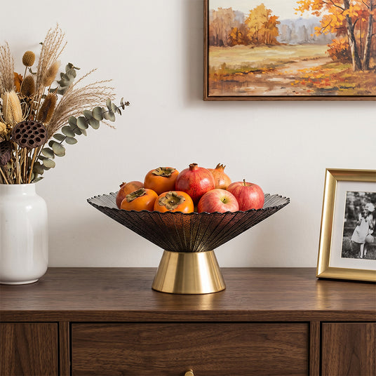 fruit bowl on sideboard