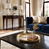 geometric ornament on coffee table