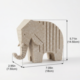 geometric resin elephant dimensions chart