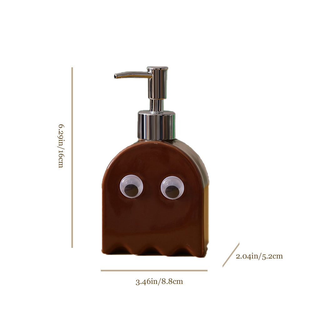 ghost shaped ceramic press-type dispenser bottle size chart