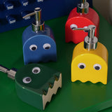 ghost shaped ceramic press-type dispenser bottle details