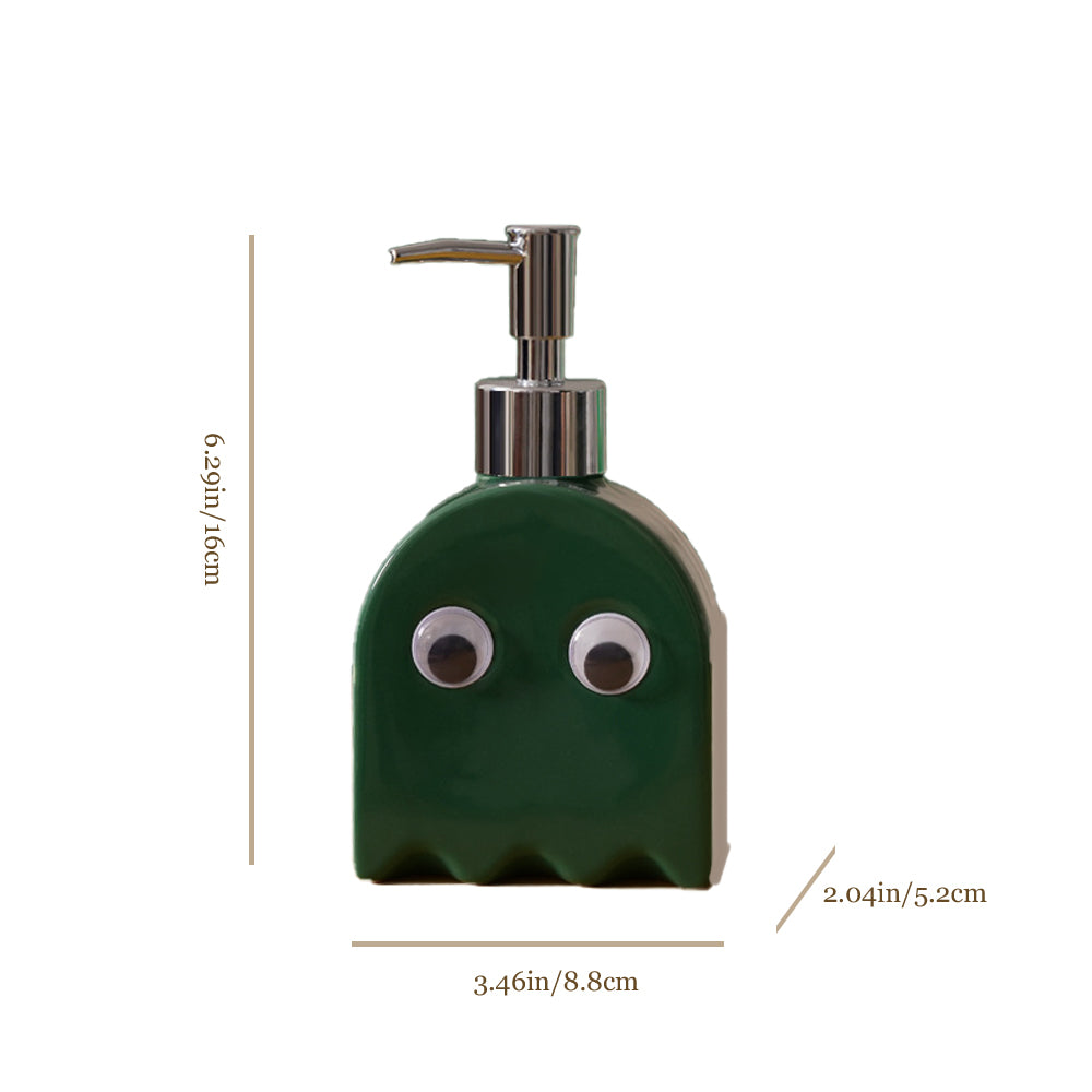 ghost shaped ceramic press-type dispenser bottle size chart