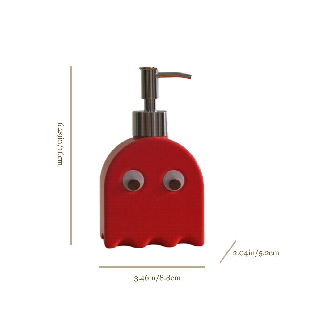 ghost shaped ceramic press-type dispenser bottle size chart
