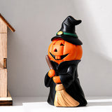 ghost witch doll resin figurine bad pumpkin ghost details