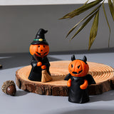 ghost witch doll resin figurine bad pumpkin ghost details
