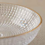 glass bowl texture close up