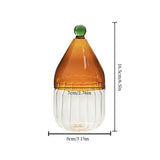 glass christmas hat candy jar with lid size chart