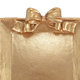 gold square resin tray details