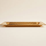 gold tray side view