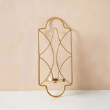 golden multifunctional iron wall hanging shelf