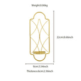golden multifunctional iron wall hanging shelf size chart