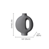 grey vase size dimensions guide