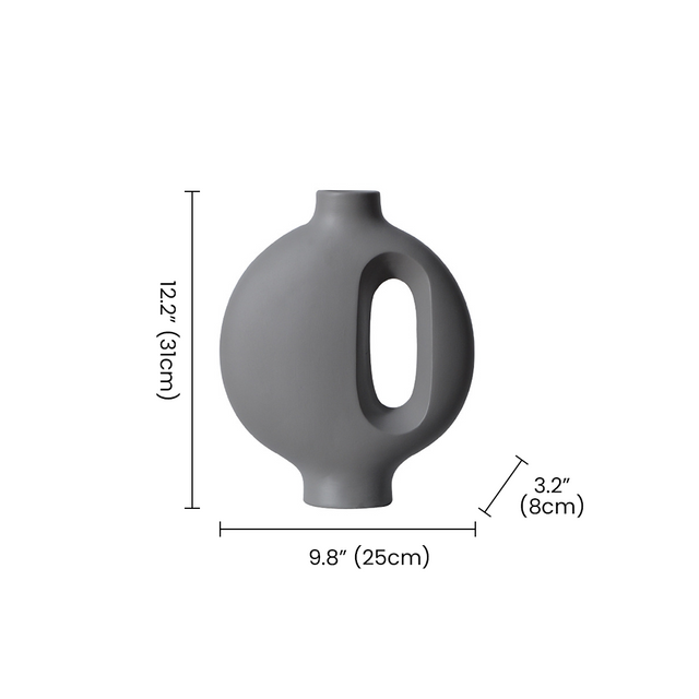 grey vase size dimensions guide