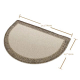 half round doormat size chart