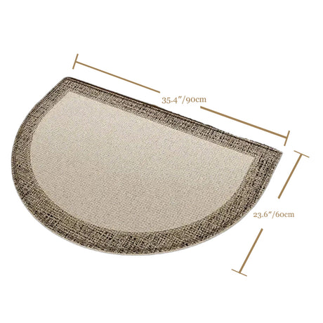 half round doormat size chart