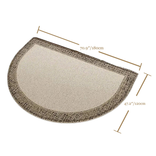 half round doormat size chart