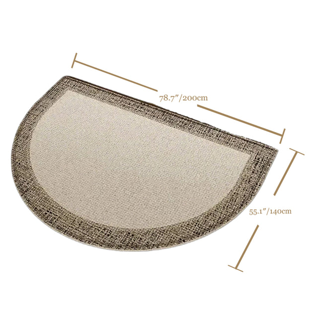 half round doormat size chart