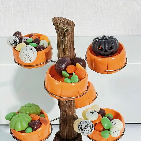 halloween resin pumpkin serving bowls details