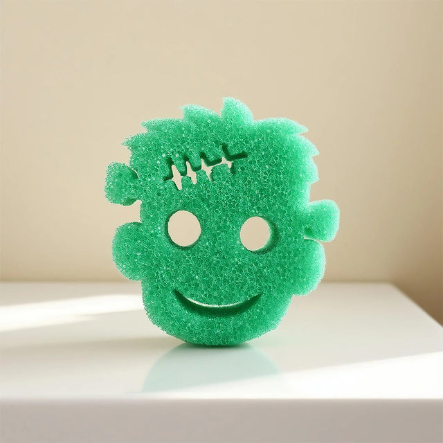 halloween series smiling scrubber sponge 