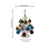 hand blown glass christmas tree size chart