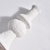 handmade vintage ceramic candle holder details