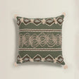 handwoven cotton-linen tassel throw pillow