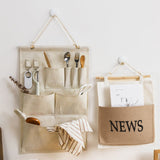 hanging storage organizer on the hook