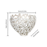 hollow lattice resin decorative bowl ornament size chart