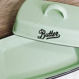 lake-blue-nostalgic-American-enamel-lidded-pastry-tray-close-up-06091