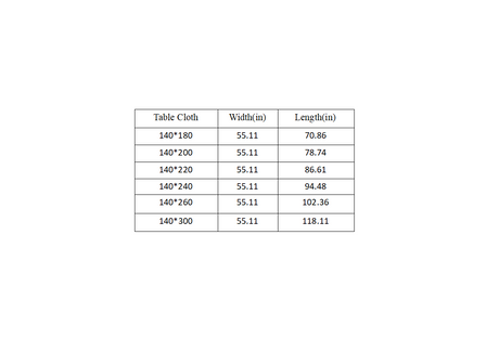 linen plain khaki tablecloth with lace trimming size chart